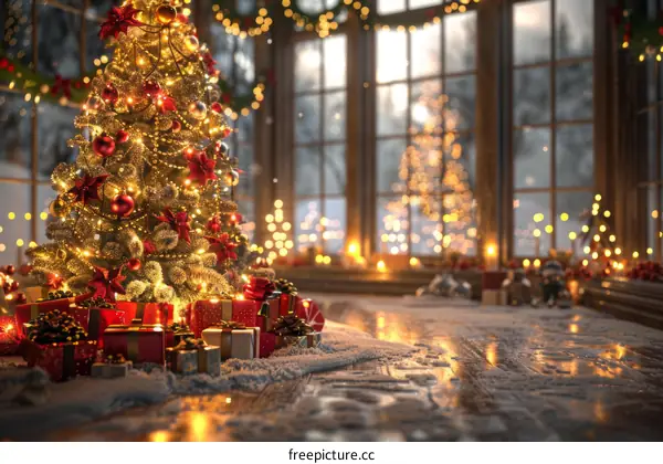 A Christmas Tree Full of Presents for Family and Friends