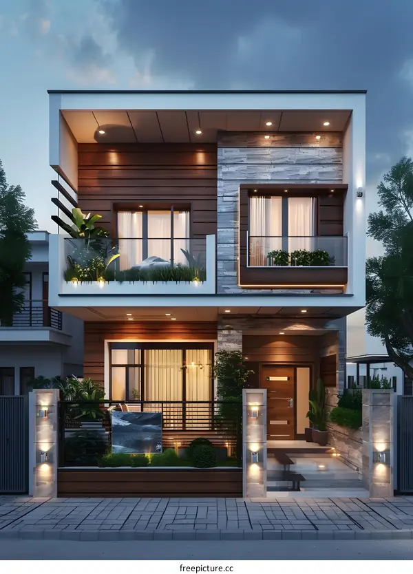 A modern style of townhouses
