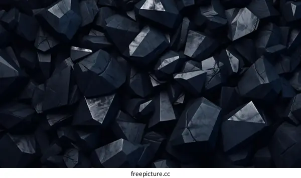 Rough Black Rock Texture Background