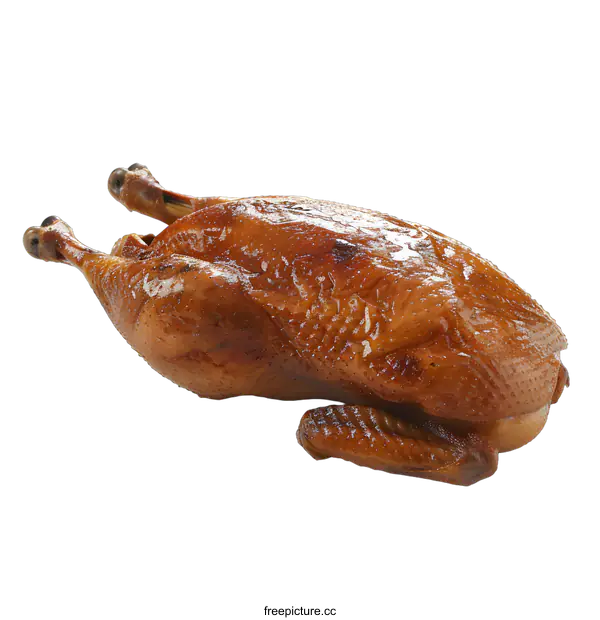 [Transparent Background PNG]Roasted Duck on White Background