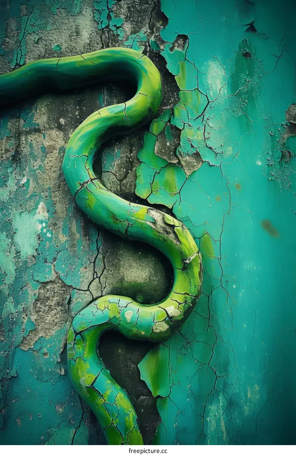 Green Textured Wall Background