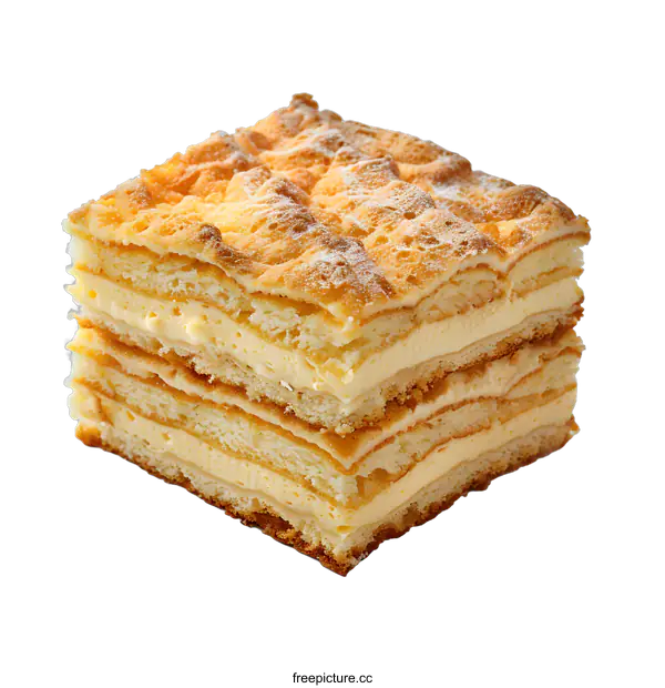 [Transparent Background PNG]Delicious Cake Slice on White Background