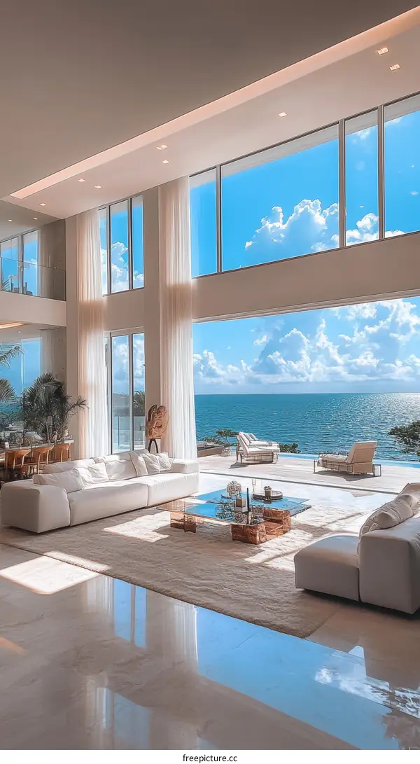 Modern Coastal Luxury Living Room