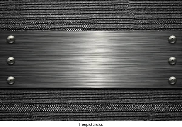 Brushed Metal Texture with Perforated Background