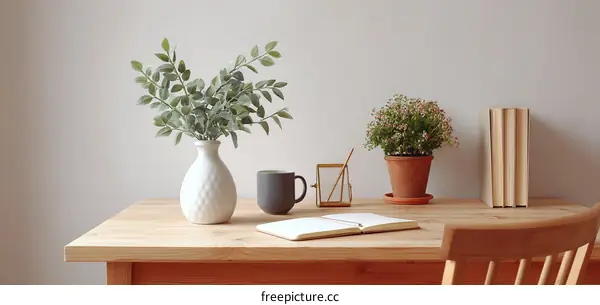Simple and Elegant Home Office Workspace Decor