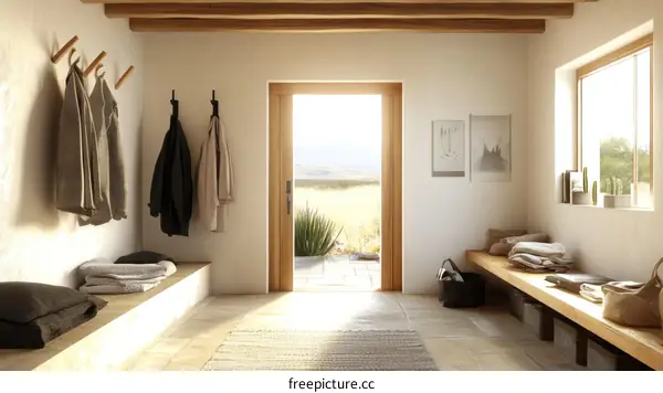 Modern Minimalist Entryway Design