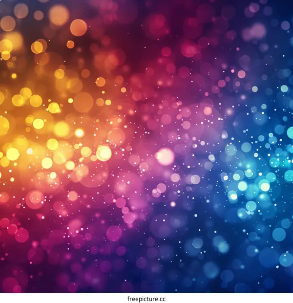 Abstract Colorful Bokeh Background