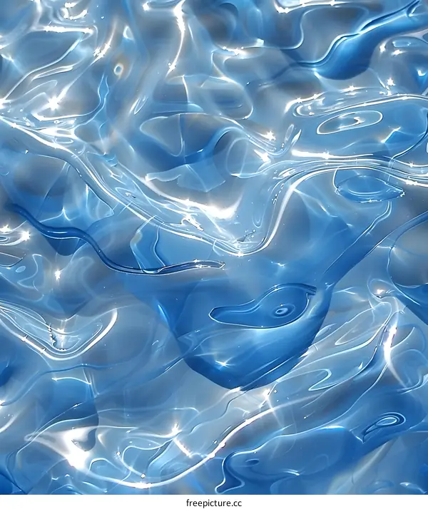 Blue water ripples background