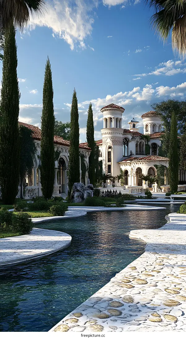 Mediterranean Style Villa With Pool