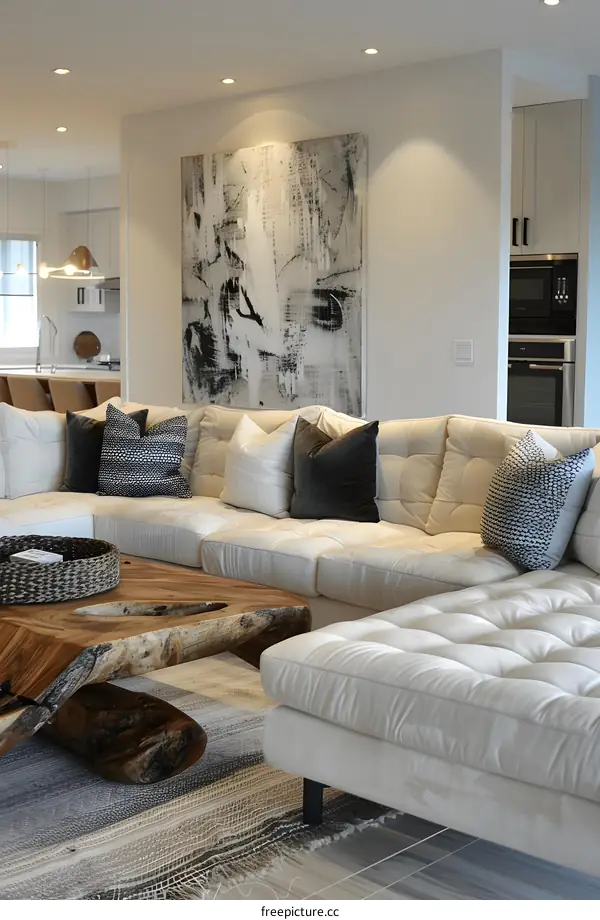 Modern minimalist living room