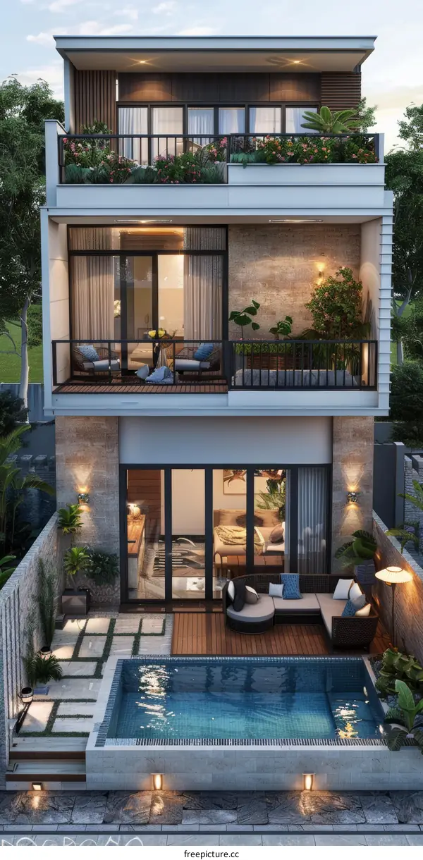 Villa with Pool in Landscaped Garden