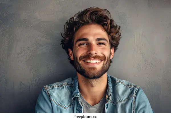Happy Man Smiling Portrait