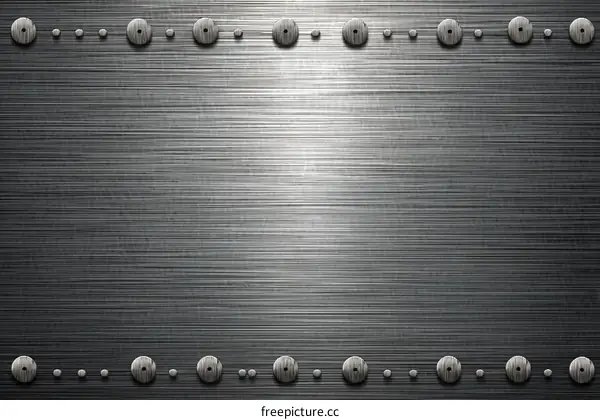 Abstract Brushed Metal Texture Background with Ornate Border