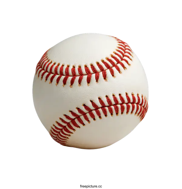 [Transparent Background PNG]Close-up of a Baseball on White Background