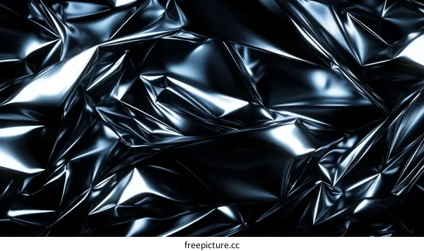 Abstract Crinkled Metallic Texture Background