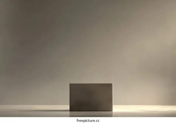 Modern Minimalist Gray Concrete Podium Display