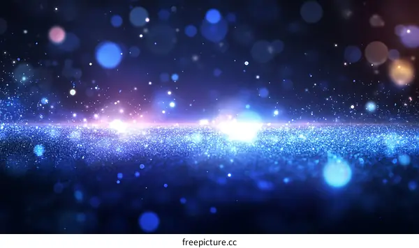 Abstract Blue Glittering Background Design
