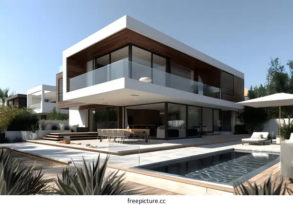 Modern Minimalist Villa Design With Pool