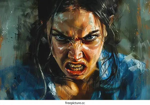 Portrait of an Angry Woman