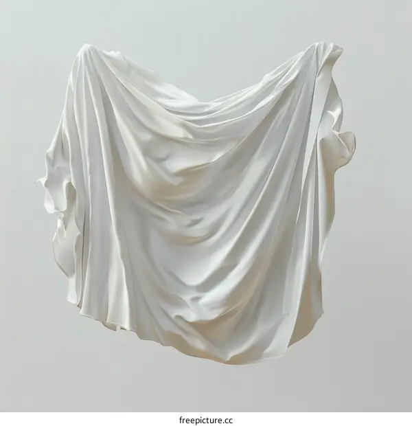 White cloth sculpture