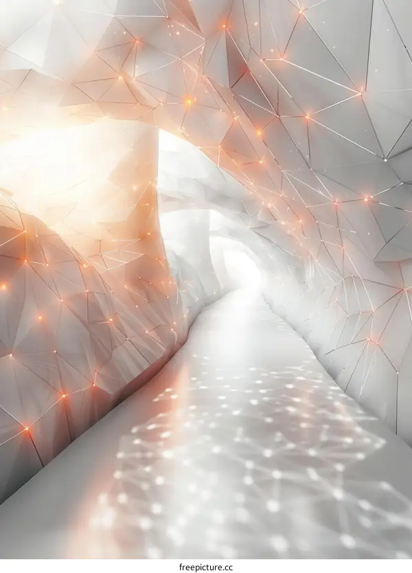 Futuristic Geometric Tunnel