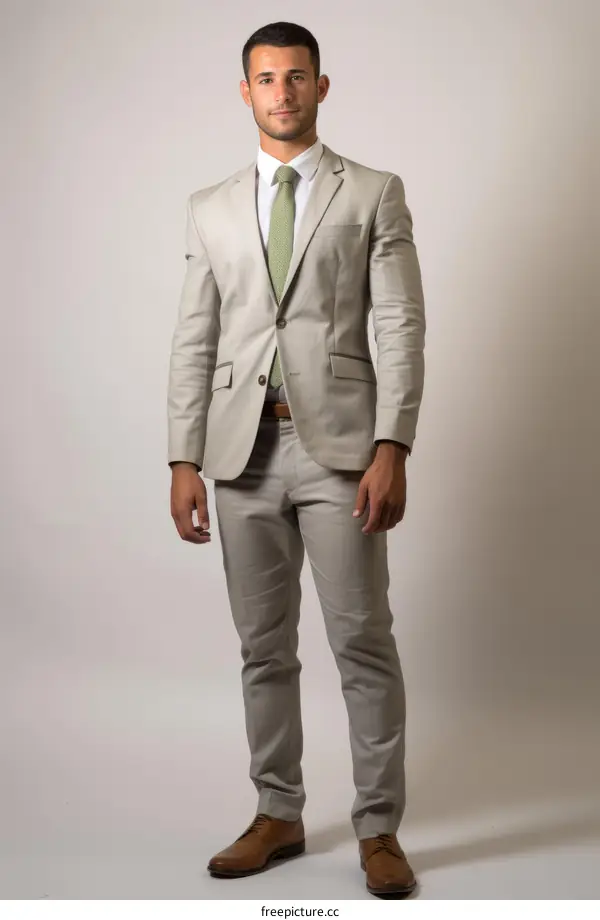 Young professional man wearing a suit and tie