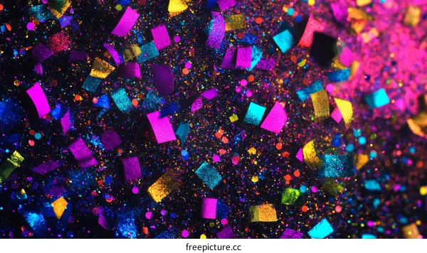 Colorful Confetti Background for Celebration