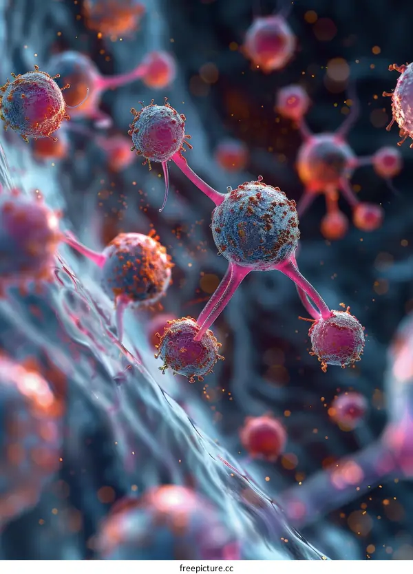 3D Virus Illustration