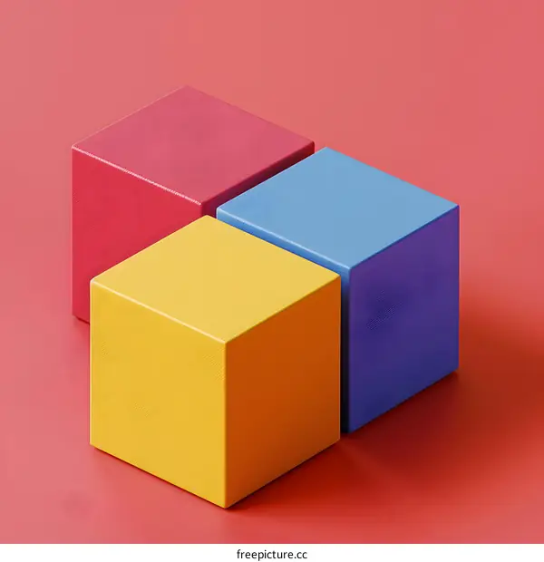 Abstract Geometric Shapes with Vibrant Colors