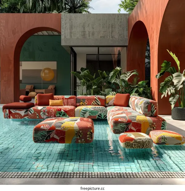 Colorful and Comfy Outdoor Furniture