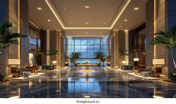 Luxury Hotel Lobby Interior Design