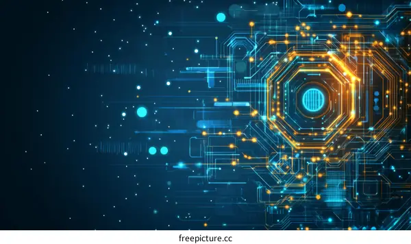 Abstract Circuitry Design Illustration
