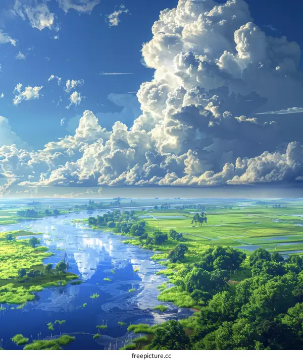 River and Sky Serenity