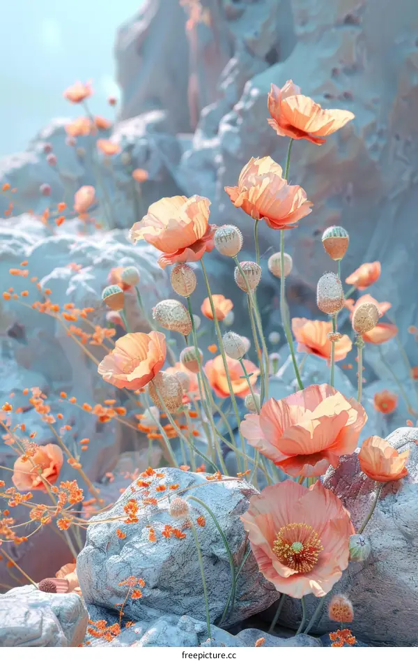 ethereal flowers in bloom