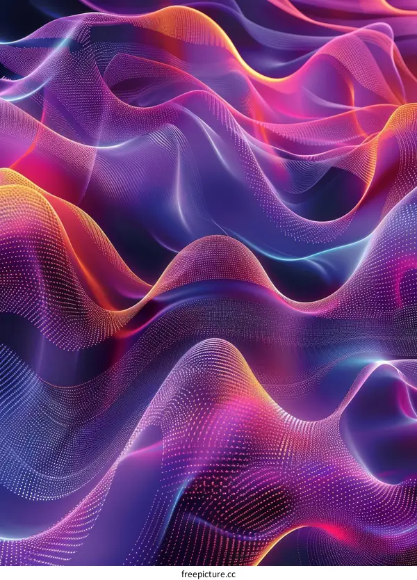Abstract Colorful Wave Pattern Design