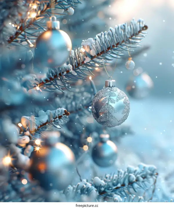 Winter Christmas Tree Decorations