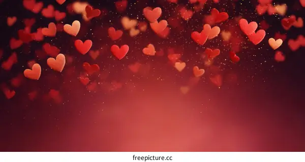 Valentines Day Heart Background Design