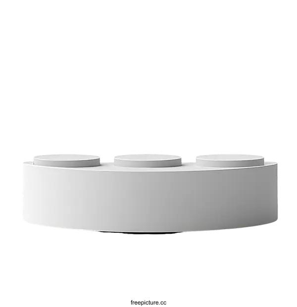 [Transparent Background PNG]Minimalist White Product Display Stand