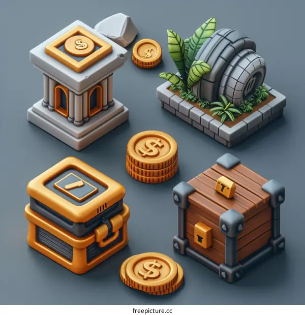 isometric fantasy game assets