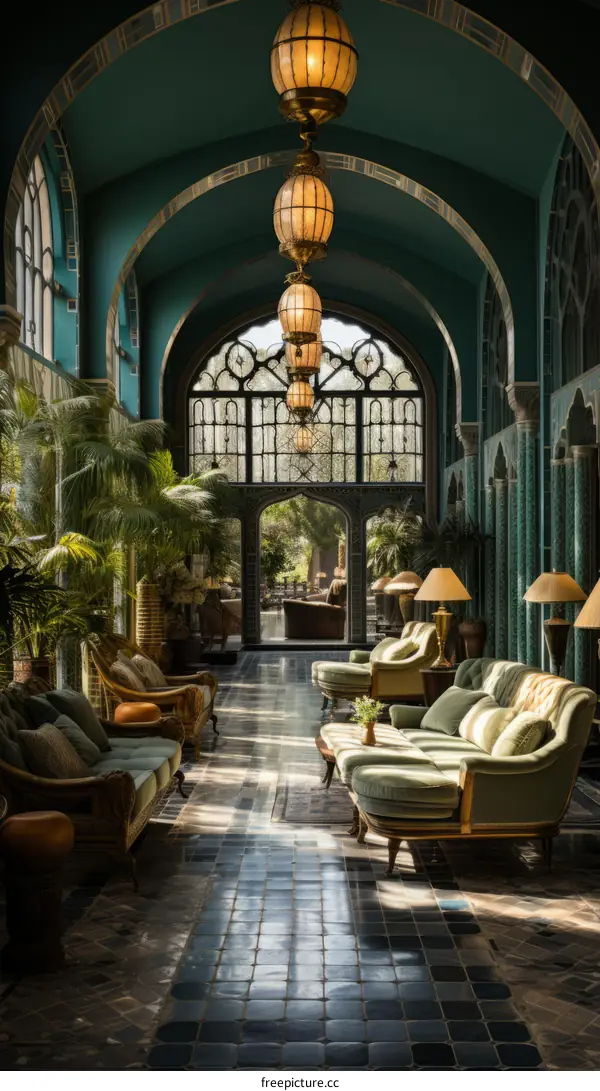 Elegant Sunlit Living Room With Laminate Floor and Vintage Decor