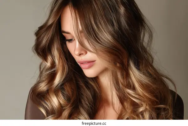 Beautiful Woman with Stunning Hair