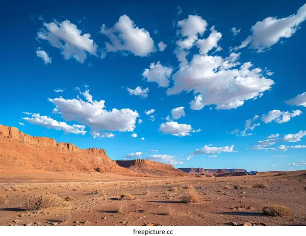 Striking Desert Vista with Azure Sky