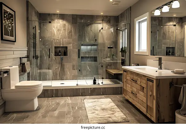 Modern Farmhouse Style Bathroom Design
