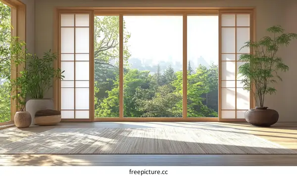 Japanese Interior Design with Natural Light