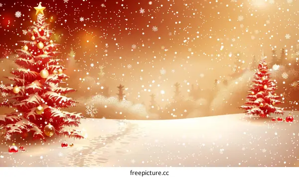 Christmas Snow Scene