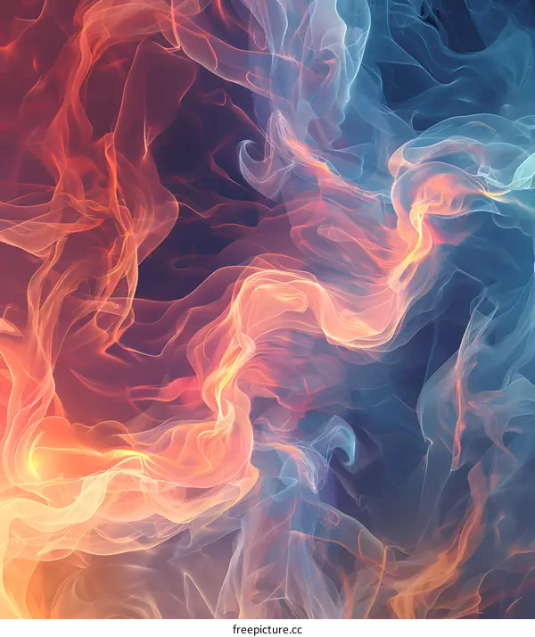 Fire and Ice Abstract