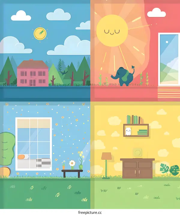 Four Seasons Room Illustration