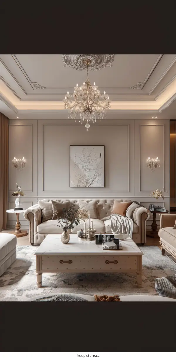 Exquisite European Living Room Design