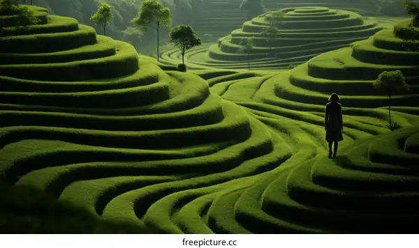 Woman in Tea Plantation
