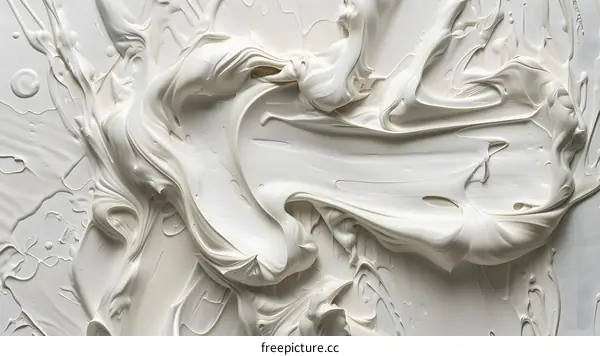Abstract White Paint Texture Background